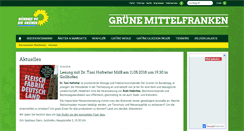 Desktop Screenshot of gruene-mittelfranken.de